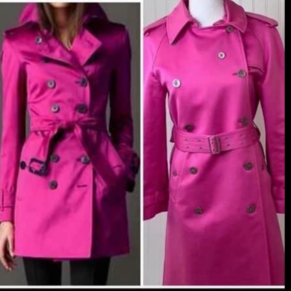 Pink Burberry jacket